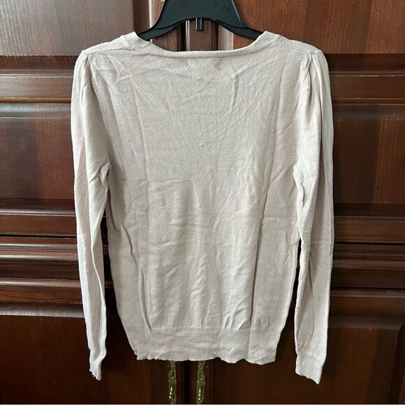 Mossimo Light Pink V-Neck Sweater S - Picture 3 of 3